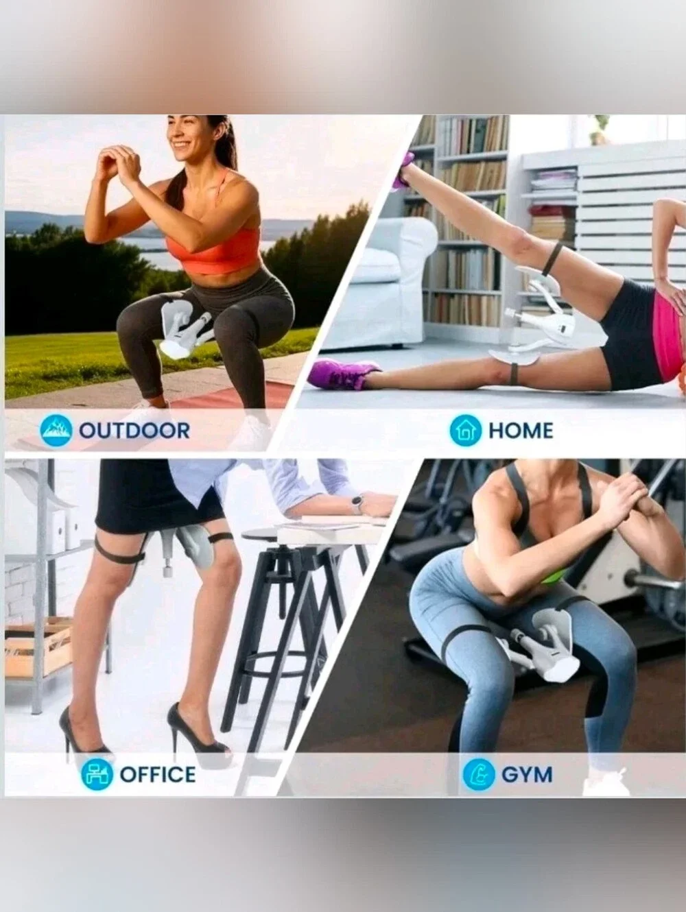 Thigh Exercise ,0-44LB Adjustable Pelvic But Kegel Workout Electronic counter